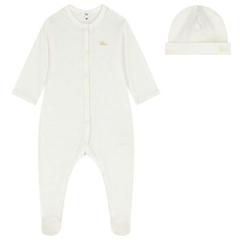 Baby Girls Ivory Babygrow Gift Set