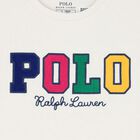 تيشيرت بنات بالشعار باللون الأبيض, 1, hi-res