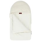 طقم أفرول بالشعار باللون العاجى والذهبى, 1, hi-res