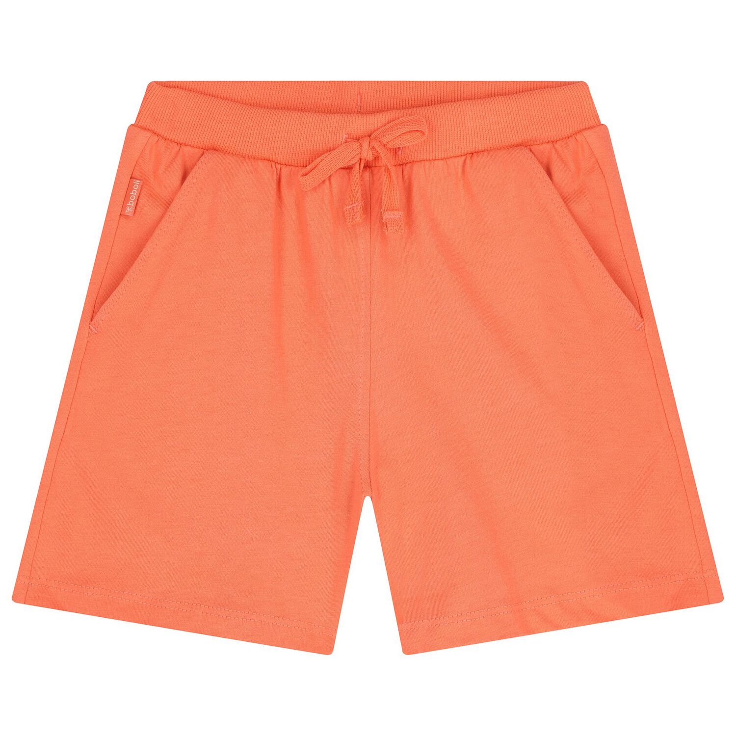 طقم شورت بنات بطبعة الزهور باللون الأبيض و البرتقالي, 1, hi-res