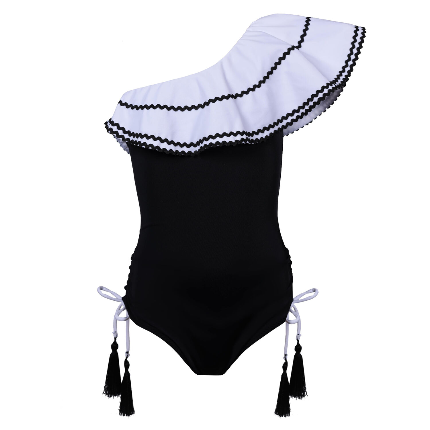 مايوه باللون الأسود والأبيض, 1, hi-res