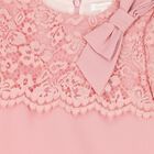 Girls Pink Lace Dress, 1, hi-res