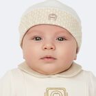 Ivory & Gold Logo Baby Hat, 1, hi-res