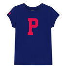 Girls Blue Logo T-Shirt, 1, hi-res