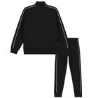 Boys Black Logo Tracksuit, 1, hi-res