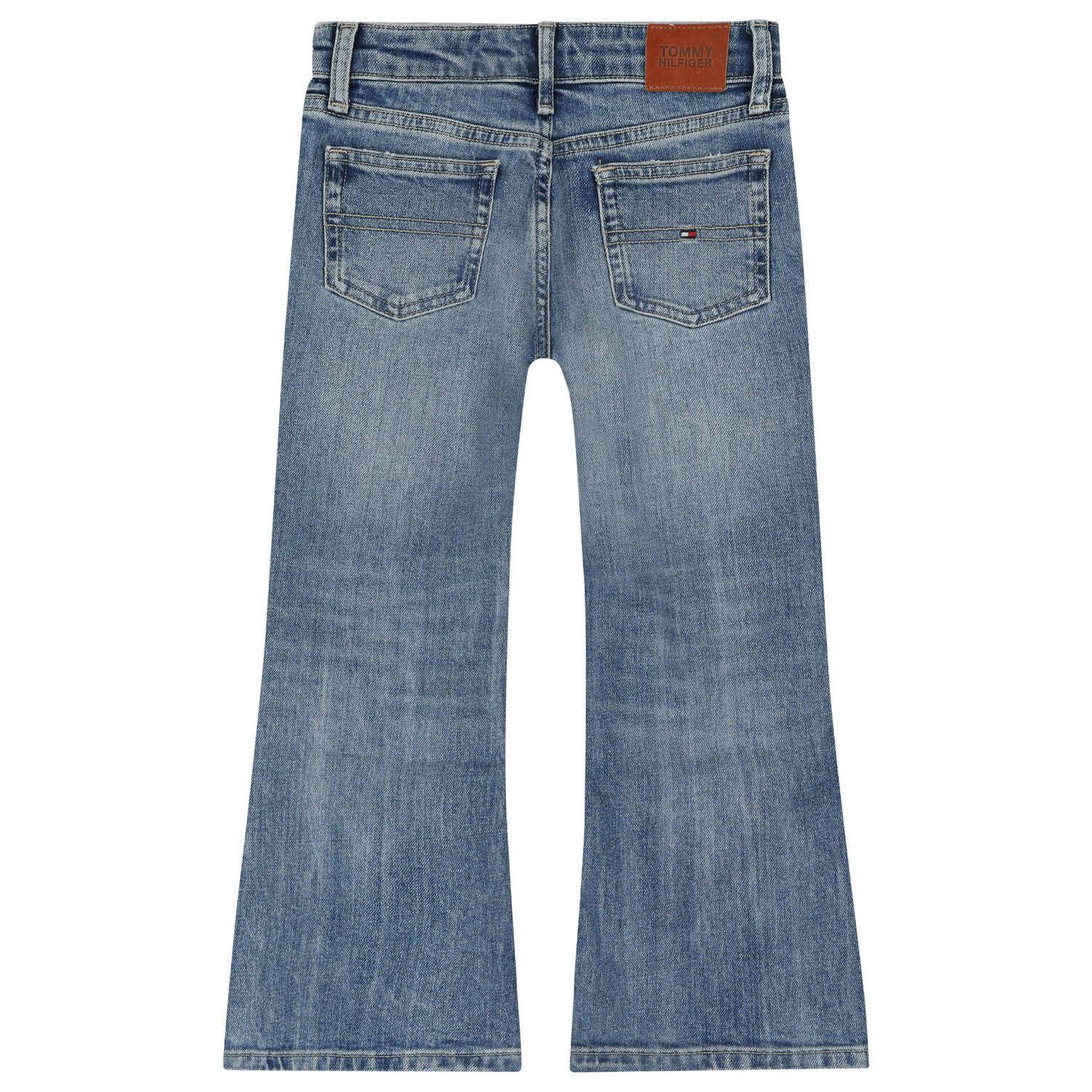 بنطلون بنات جينز دنيم باللون الأزرق, 1, hi-res image number null