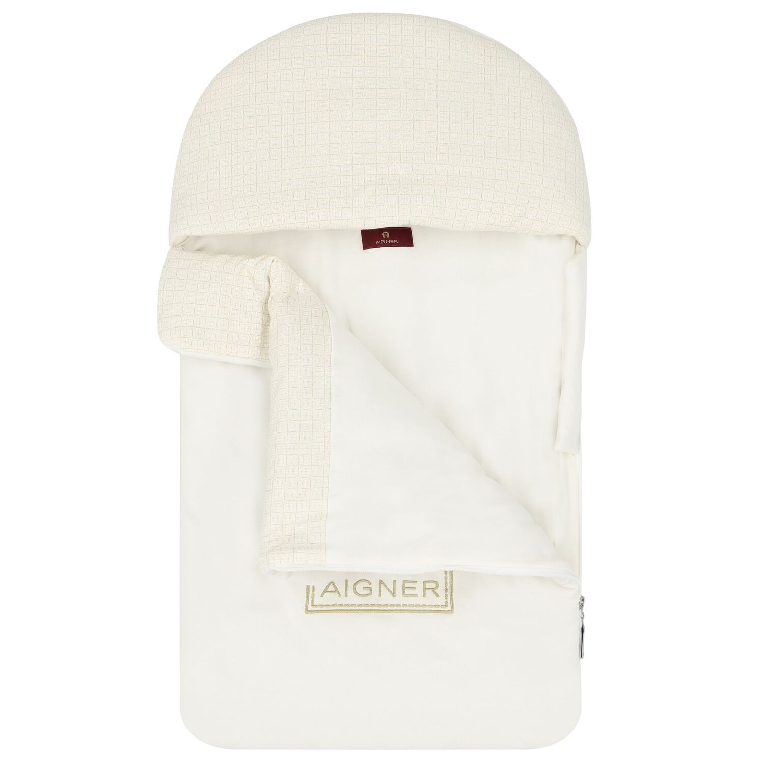 Beige & Ivory Logo Baby Nest, 1, hi-res