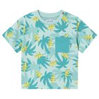Younger Boys Green Palm Tree T-Shirt, 1, hi-res