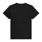 Boys Black Logo T-Shirt, 1, hi-res