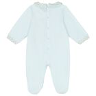 Baby Boys Blue Logo Babygrow, 2, hi-res
