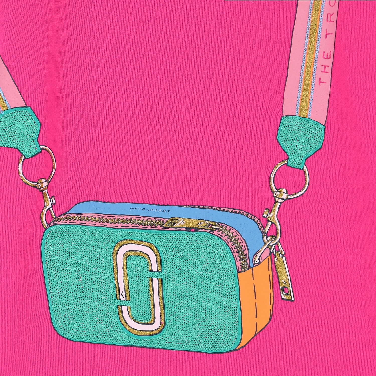 Girls Pink Bag Dress, 2, hi-res