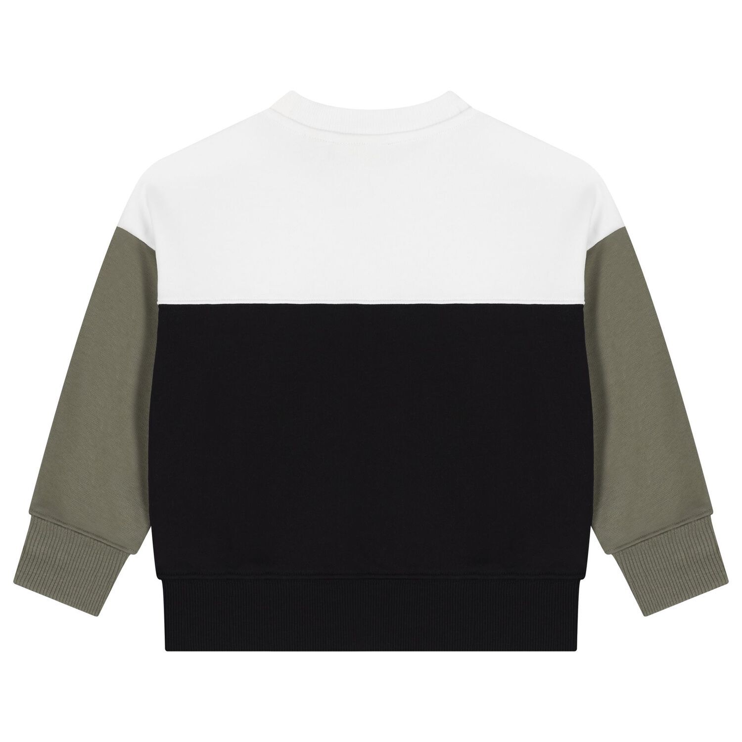 Boys Black, Green & White Logo Sweatshirt, 1, hi-res image number null