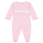 أفرول بنات بطبعة الزهور باللون الأبيض, 1, hi-res