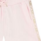 شورت بنات بالشعار باللون الوردي, 1, hi-res