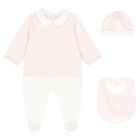 Baby Girls Pink & White Babygrow Gift Set, 2, hi-res