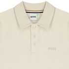Boys Mini-Me Ivory Logo Polo Shirt, 1, hi-res
