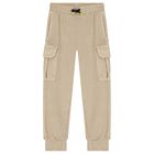 Boys Beige Joggers, 1, hi-res