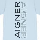 طقم شورت للأولاد باللون الأزرق والأزرق الداكن بشعار, 1, hi-res