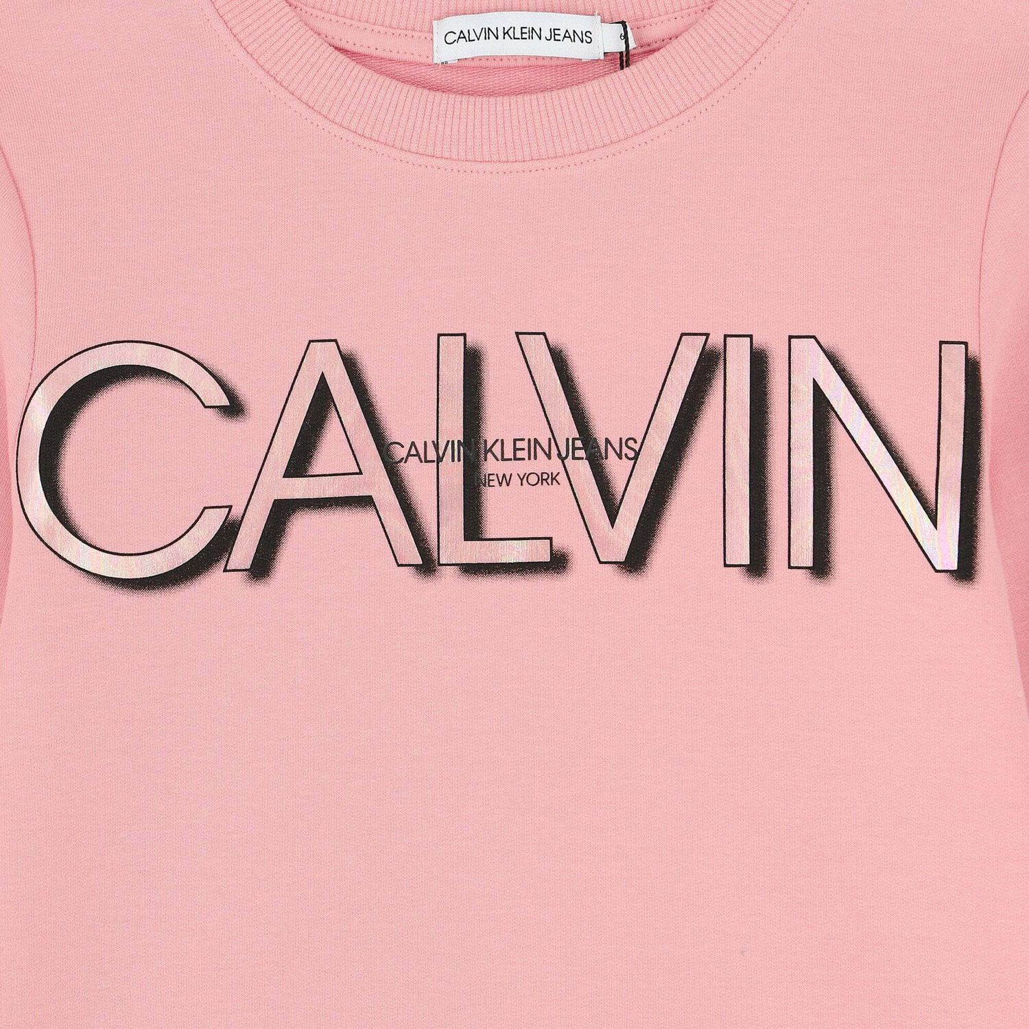 Girls Pink Logo Sweatshirt, 1, hi-res image number null