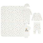 Baby Girls Ivory Polo Bears & Berry Babygrow Gift Set, 1, hi-res