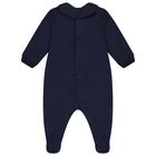 Navy Blue Teddy Bear Logo Babygrow Gift Set, 2, hi-res