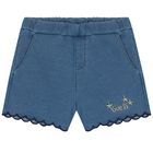 طقم بنات شورت باللون الأصفر والكحلي, 1, hi-res