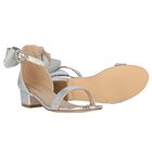 Girls Silver Sandals, 4, hi-res