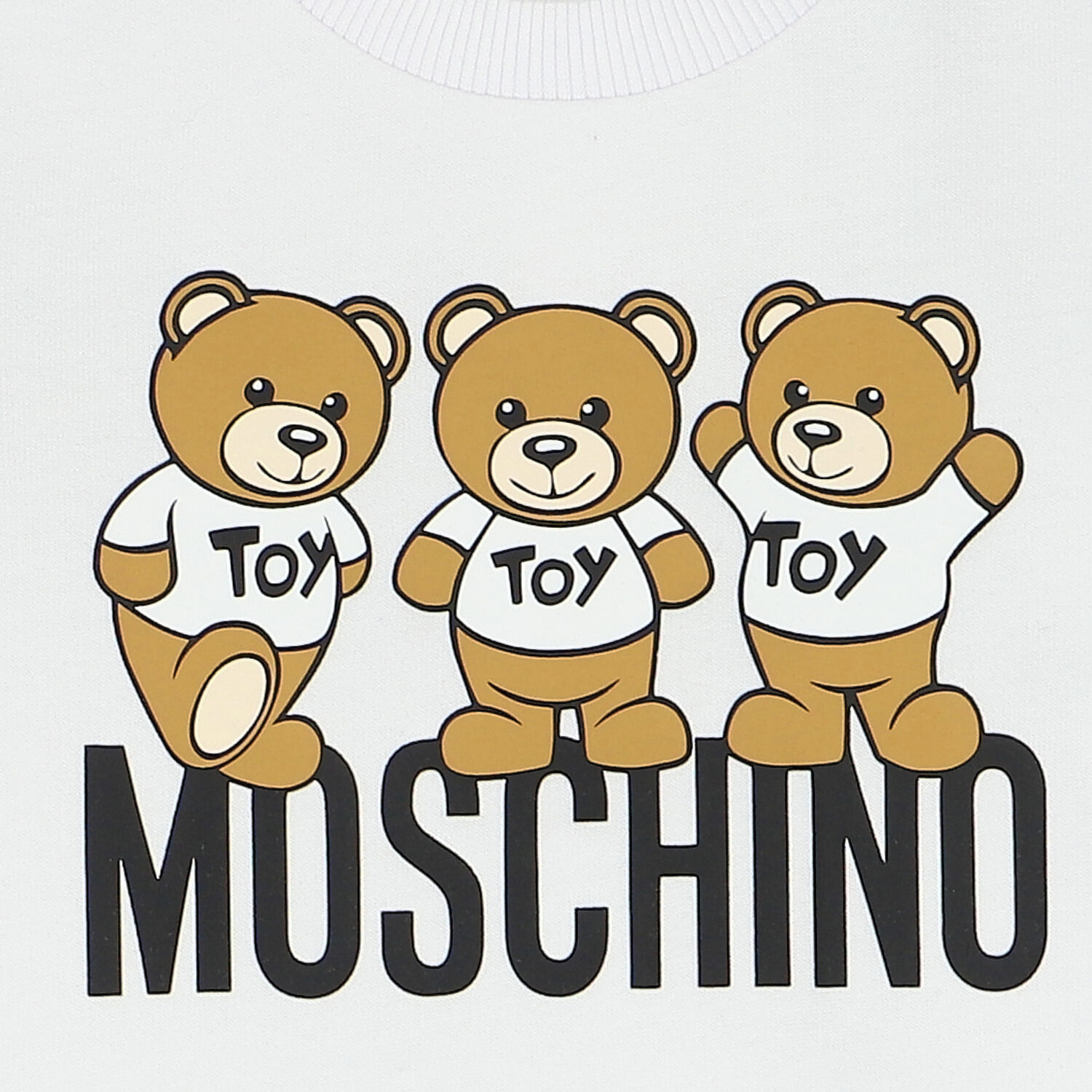 فستان بنات بشعار تيدى باللون الابيض, 3, hi-res