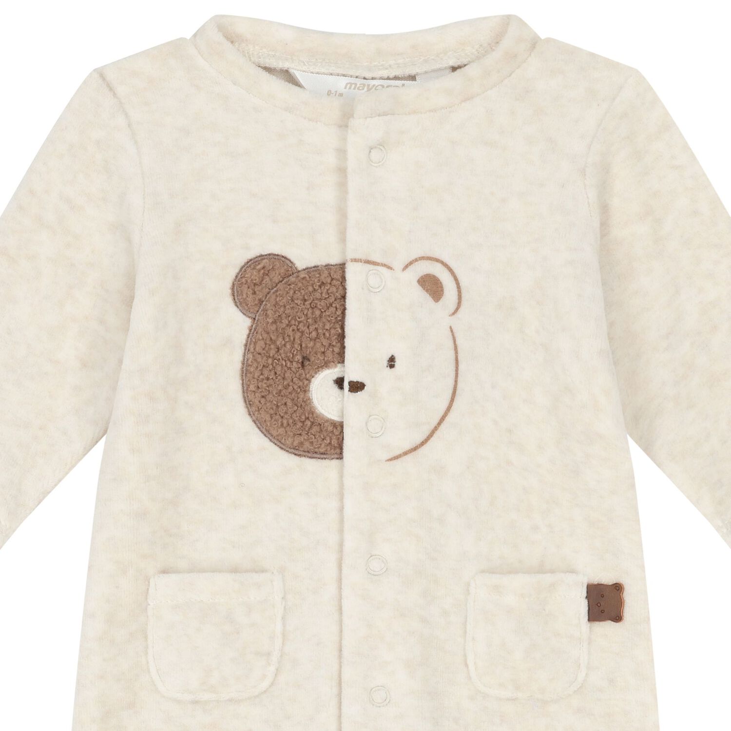 افرول أولاد بالشعار باللون  العاجي و  الأصفر (قطعنين), 1, hi-res