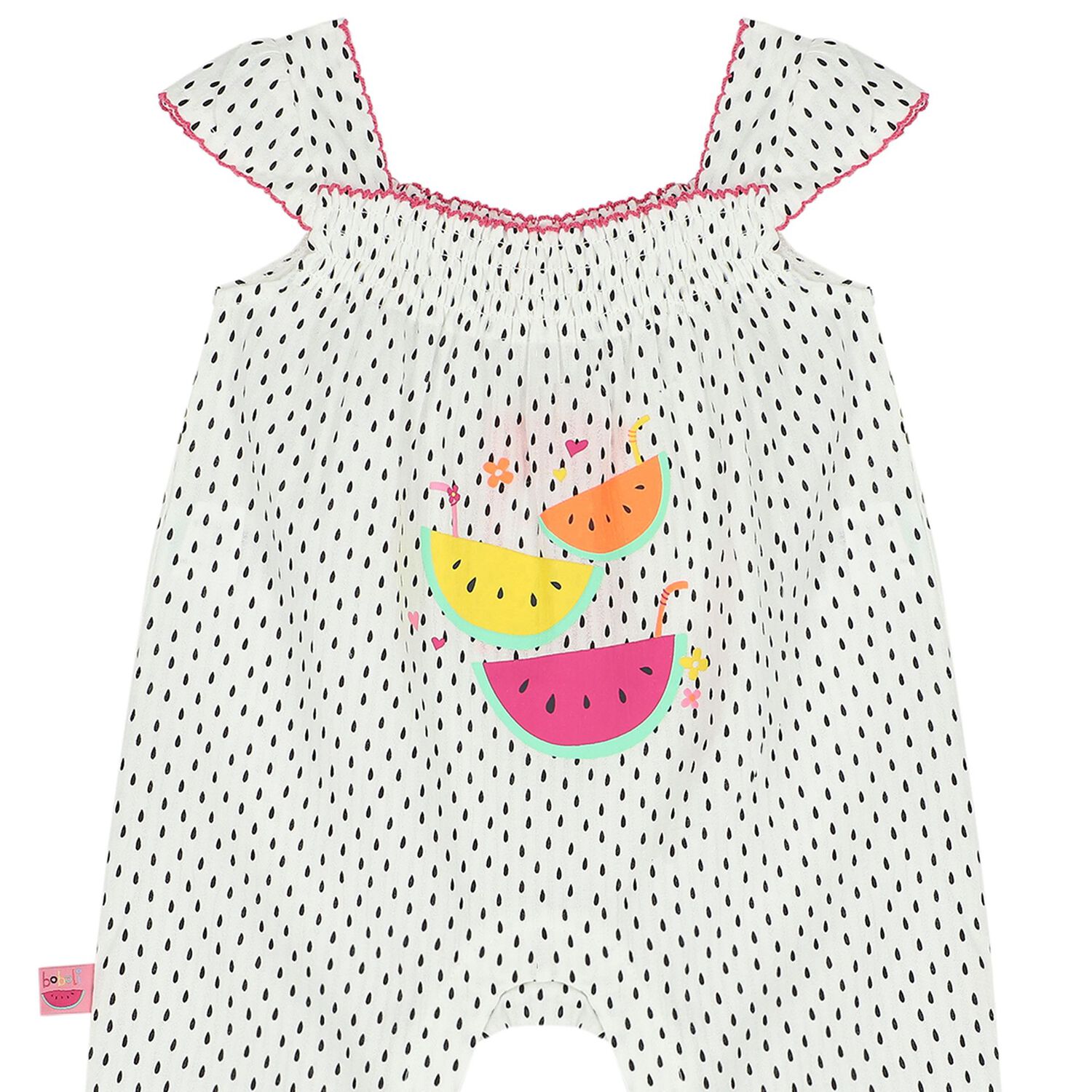 رومبير بنات بطبعة البطيخ باللون الأبيض, 1, hi-res