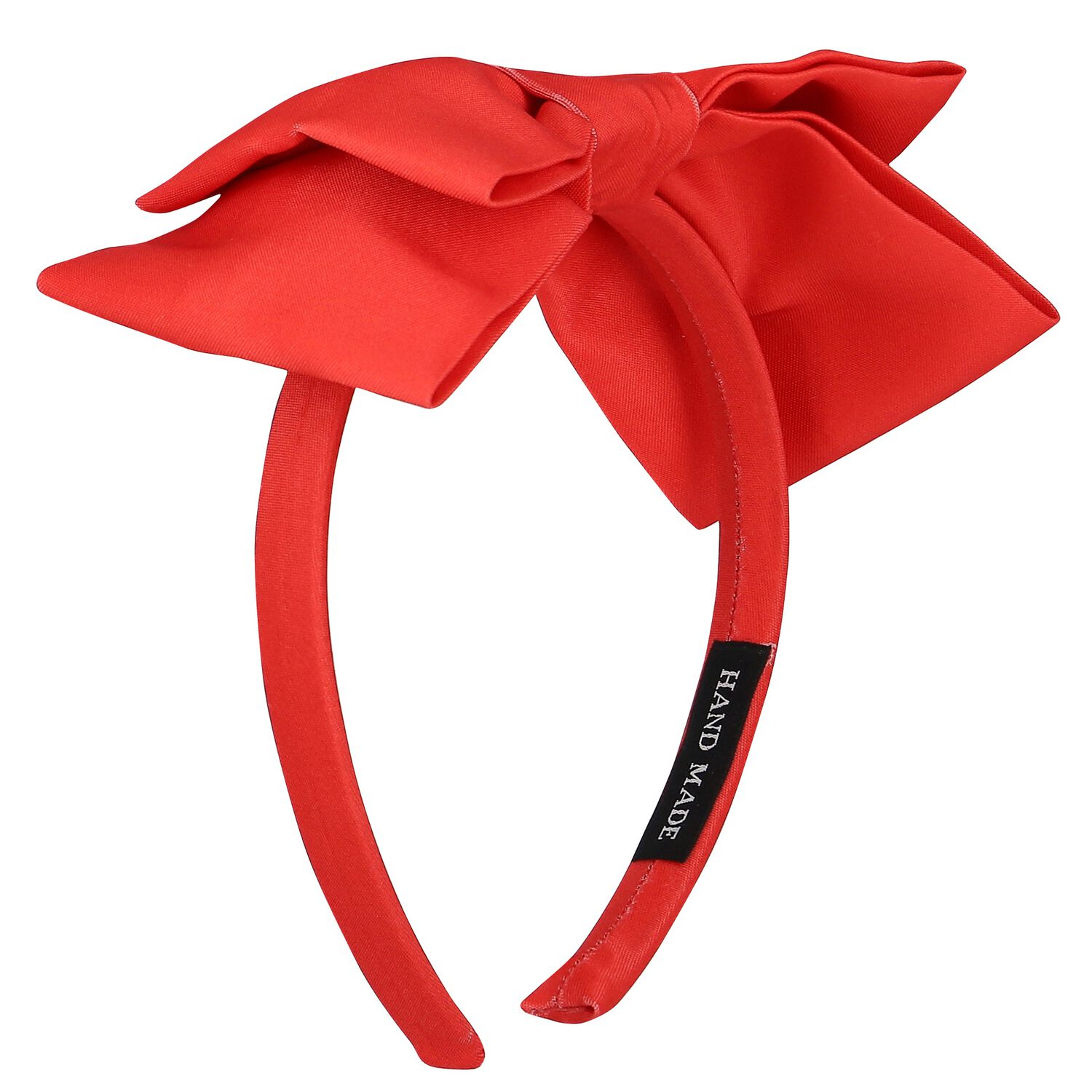 Girls Red Bow Headband, 1, hi-res