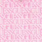 توب هودى للبنات بالشعار باللون الوردى , 1, hi-res