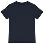Boys Navy Blue Logo T-Shirt, 3, hi-res