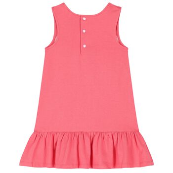 Girls Pink Logo Dress