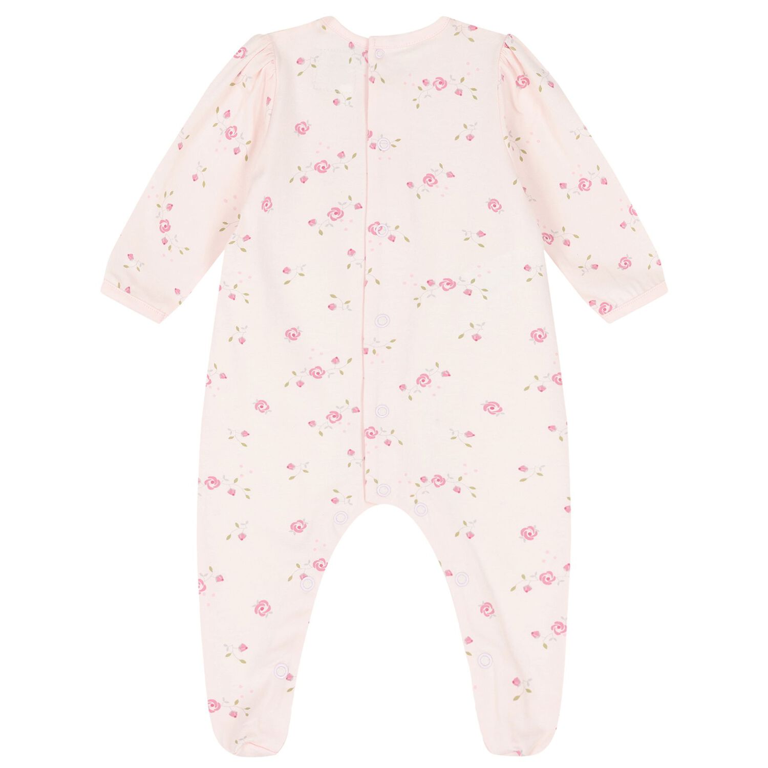 Baby Girls Pink Floral Babygrow Set, 1, hi-res image number null