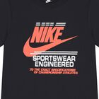 Boys Black Logo T-Shirt, 1, hi-res