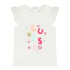 طقم ليجنزبالشعار باللون الابيض و الوردي للبنات الصغيرات, 1, hi-res