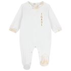 White & Beige Geo Map Babygrow Gift Set, 1, hi-res