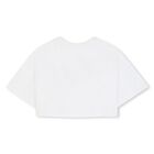 Girls Mini Me White logo T-Shirt, 1, hi-res