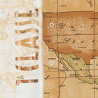 افرول بالشعار بطبعة خريطة باللون البيج, 1, hi-res