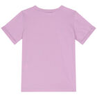 Girls Purple Rainbow Logo T-Shirt, 1, hi-res