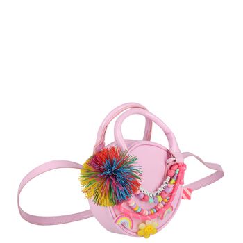 Girls Pink Round Handbag