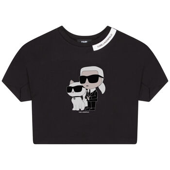 Girls Black Logo T-Shirt