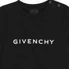 تيشيرت اطفال بالشعار باللون الاسود , 1, hi-res