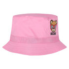 Baby Girls Pink Logo Hat, 3, hi-res