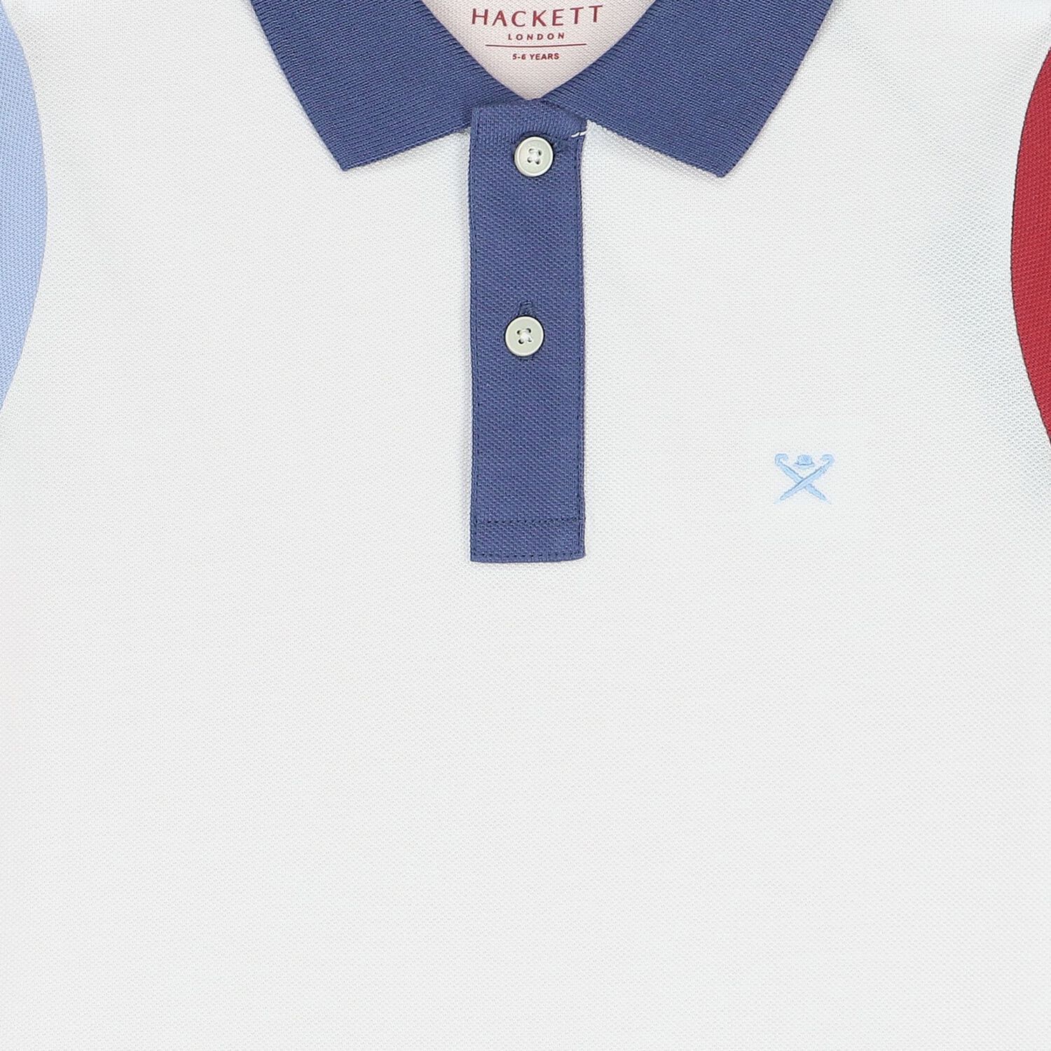 تيشيرت بولو اولاد بالشعار باللون الوردي و الابيض , 1, hi-res