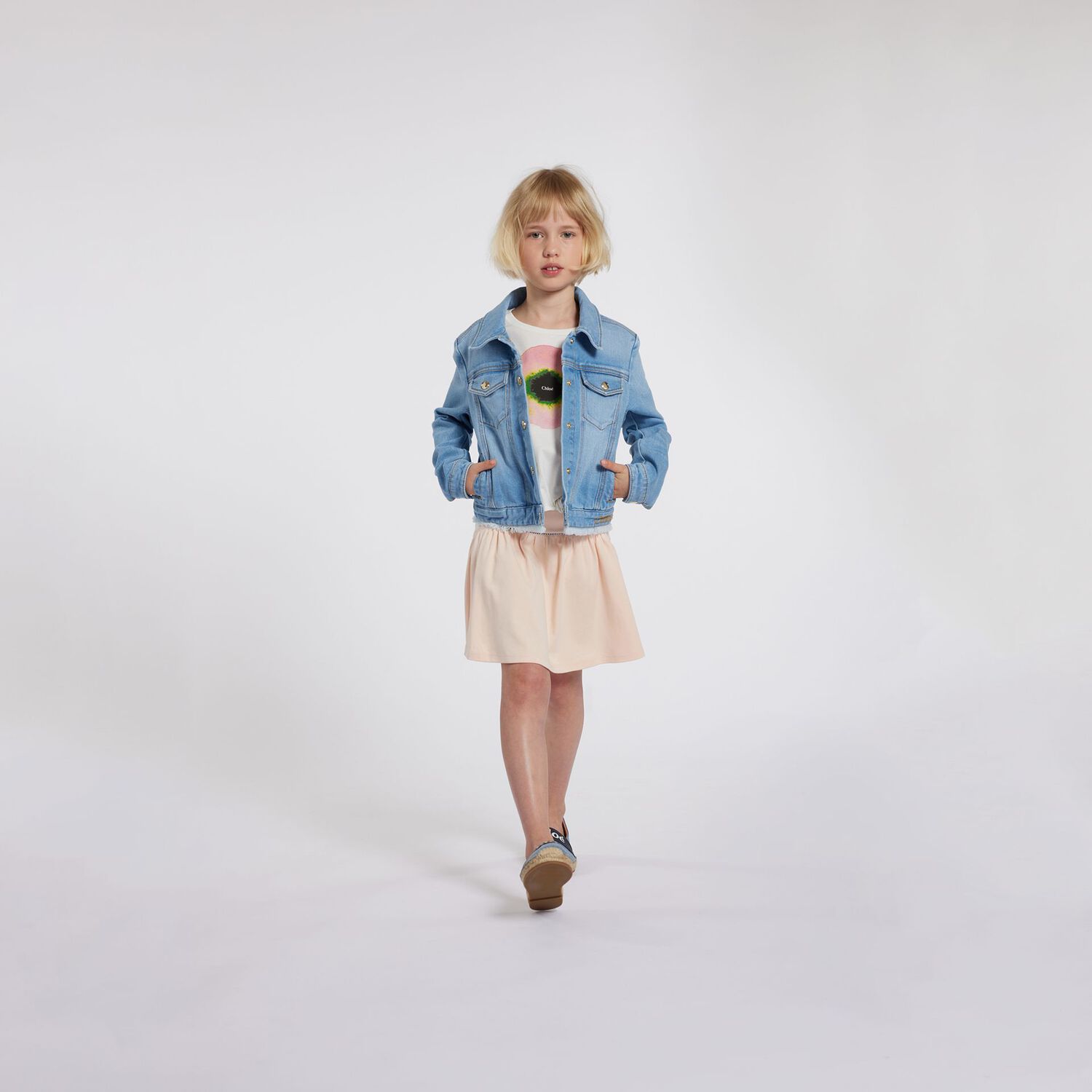 Girls Pink Logo Skirt, 1, hi-res image number null