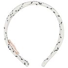 عصابة رأس باللون بيضاء بشعار للبنات, 2, hi-res