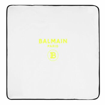 White & Green Logo Blanket