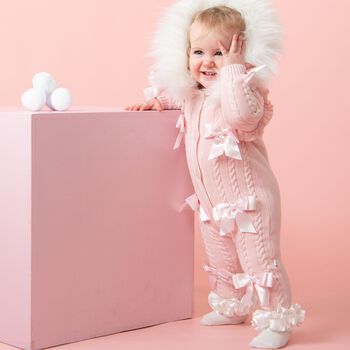 جوارب مكشكشة بنات باللون العاجي 